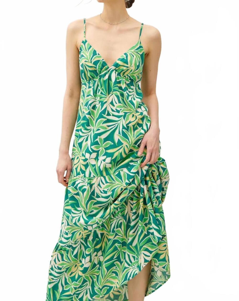 NEW BE COOL island bliss maxi dress in green